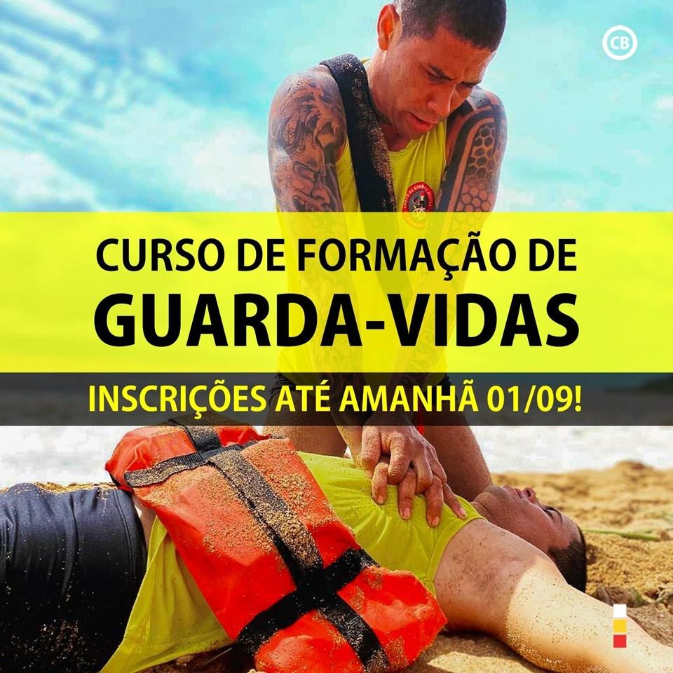 Último dia para inscrições no curso de guarda-vidas do Corpo de Bombeiros Militar
