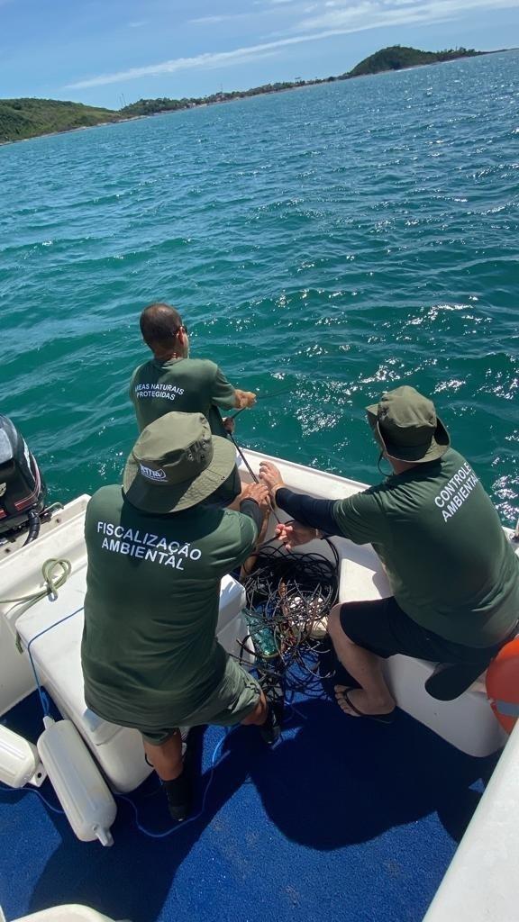 Fiscalização do Iema apreende mais material de pesca e caça submarina no Arquipélago das Três Ilhas