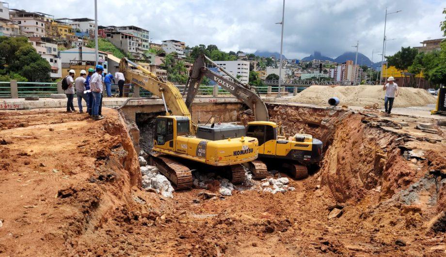 Macrodrenagem: obras avançam na avenida Beira Rio