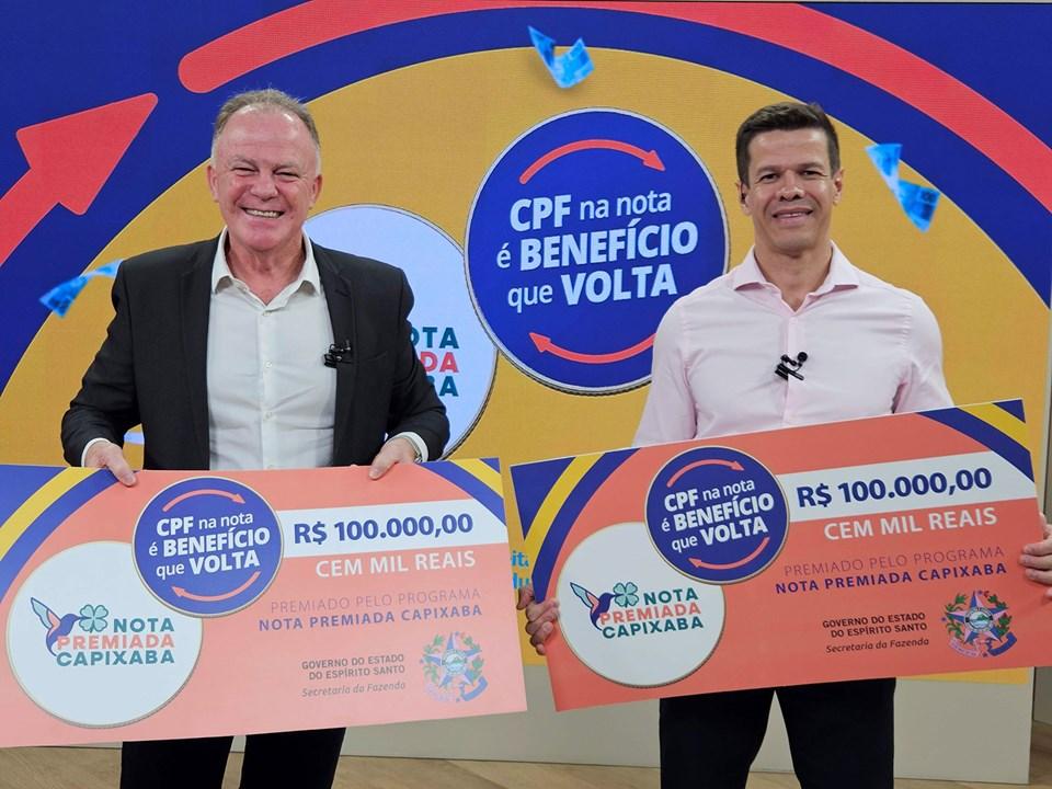 Moradores de Cachoeiro de Itapemirim, Colatina e Vitória são os ganhadores do sorteio especial anual do Nota Premiada Capixaba
