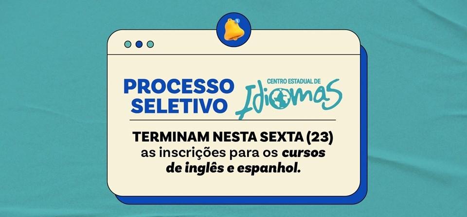 Termina nesta sexta-feira (23) período de inscrição para cursos de Língua Estrangeira