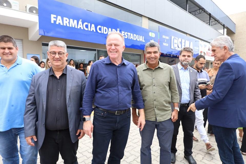 Governador visita obras e inaugura nova Farmácia Cidadã Estadual da Serra