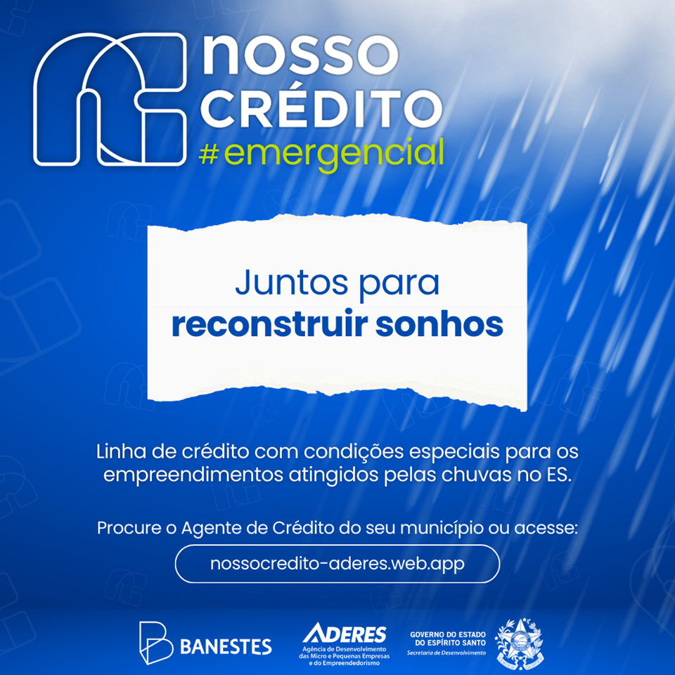 Governo do Estado libera linha de crédito com custo zero para afetados pelas chuvas