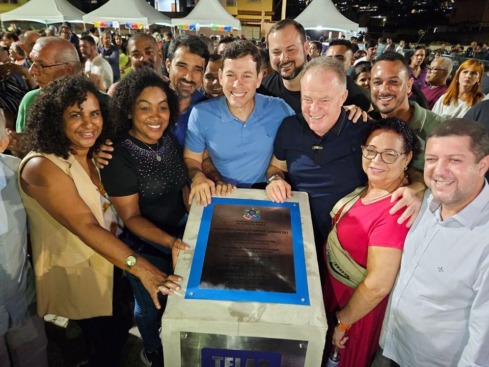 Estado inaugura obras do Parque Linear do Canal Marinho, em Vila Velha