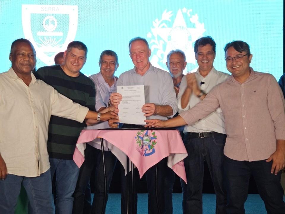 Governo anuncia novos investimentos em drenagem e pavimentação de ruas na Serra