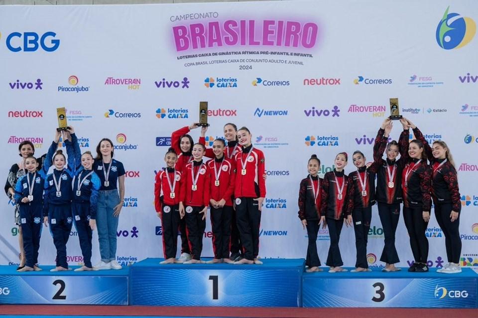 Capixabas conquistam títulos no Campeonato Brasileiro e Copa Brasil de Ginástica Rítmica
