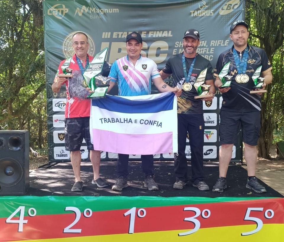 Eduardo Aguiar é bicampeão brasileiro open overall de tiro prático