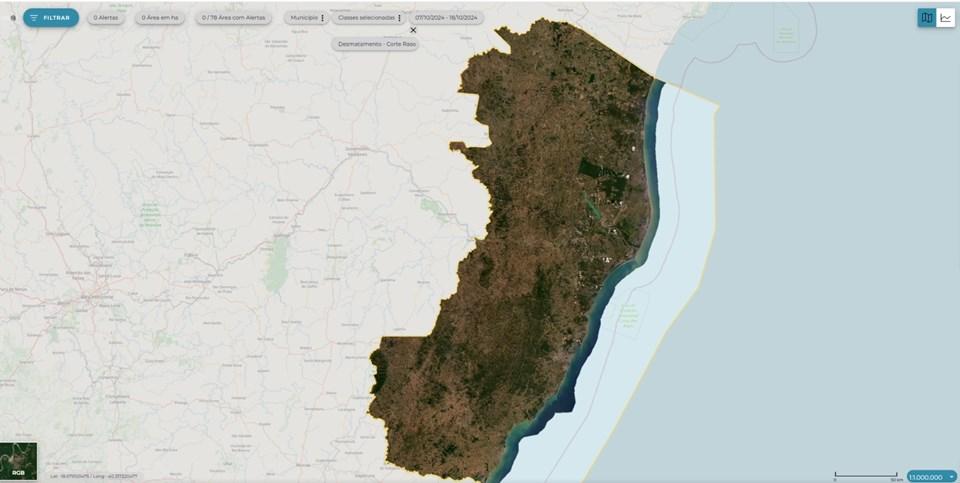 Espírito Santo não registra desmatamento e queimadas ilegais nos últimos 12 dias, aponta sistema
